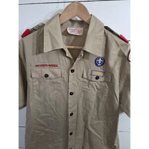 Vintage - Boy Scout Uniform Shirt Youth XL UTAH National Parks Badge EC